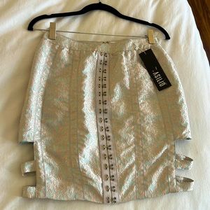 Asilio “a certain romance” skirt.  Blue and rose gold sized small